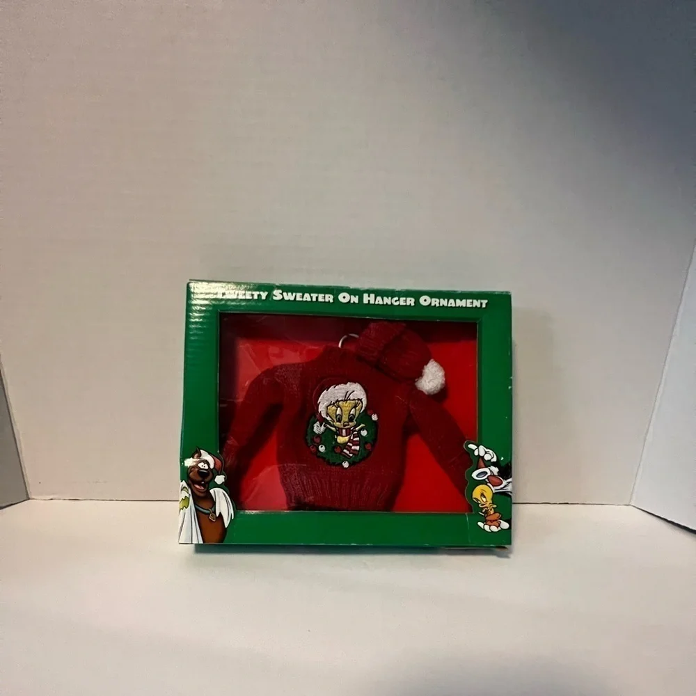 🎄Warner Bros., 90’s VINTAGE NWT Looney Tunes tweety bird CHRISTMAS ORNAMENT.
